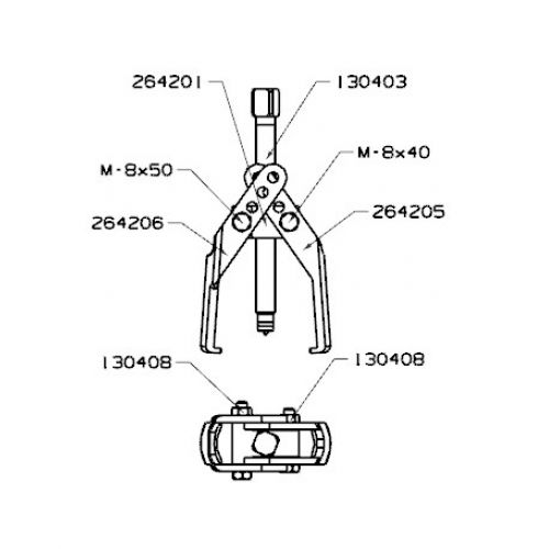 EXTRACTOR FORZA SERIE 2640 DE TIJERA